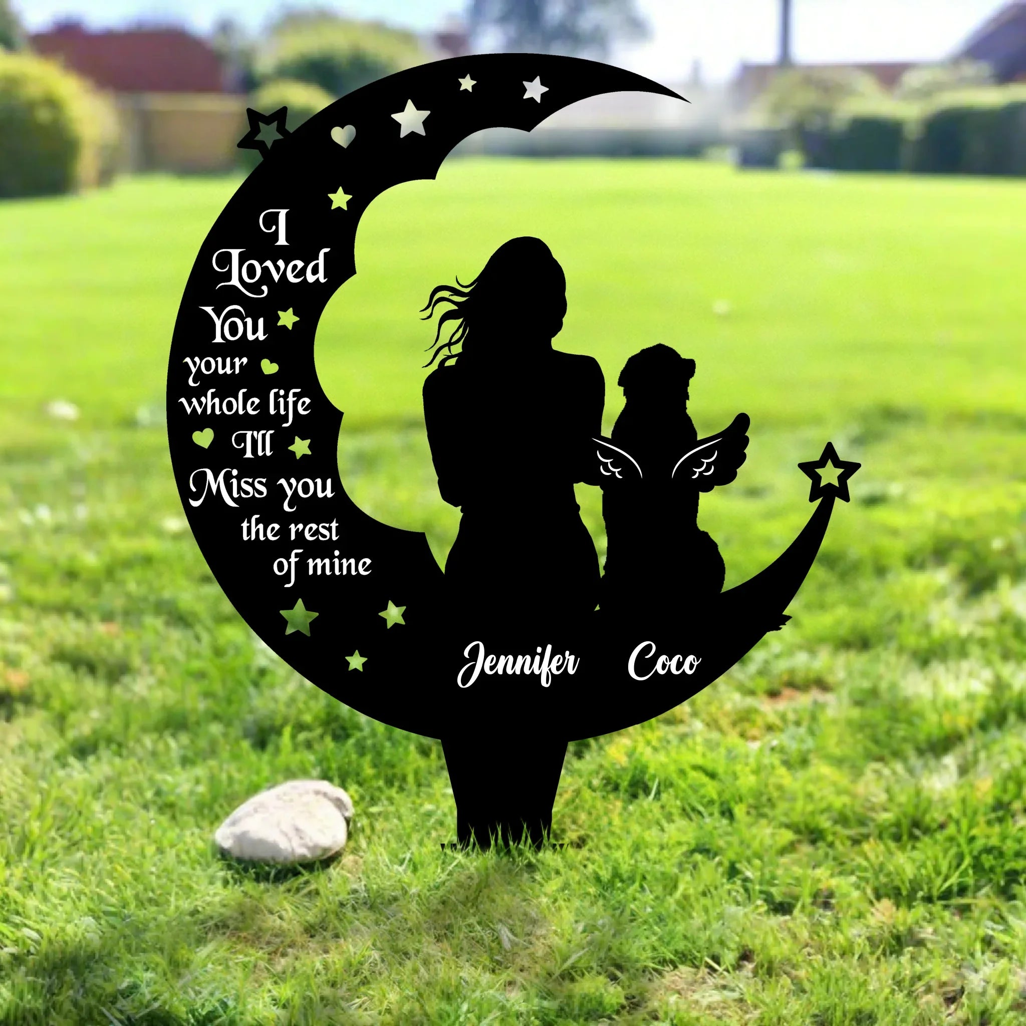Custom Personalized Memorial Dog Metal Sign - Memorial Gift for Dog Lovers