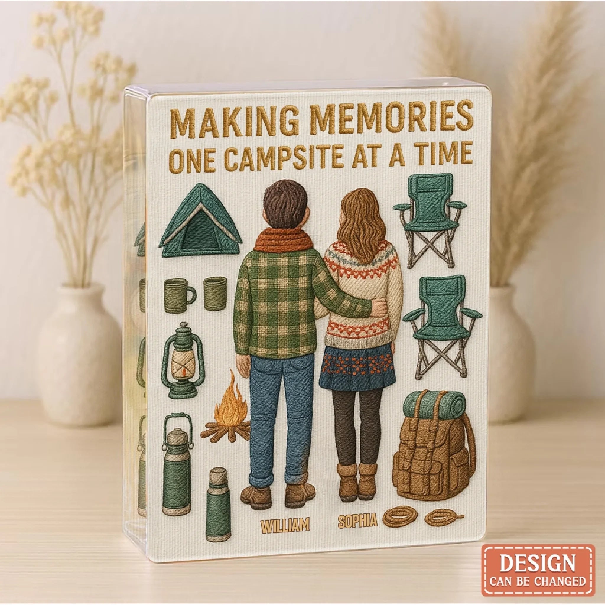 Personalized Toy Box Camping Couple Acrylic Plaque - Gift Idea For Couple/Camping Lover - Camping Couple Like A Normal Couple Except Way Cooler