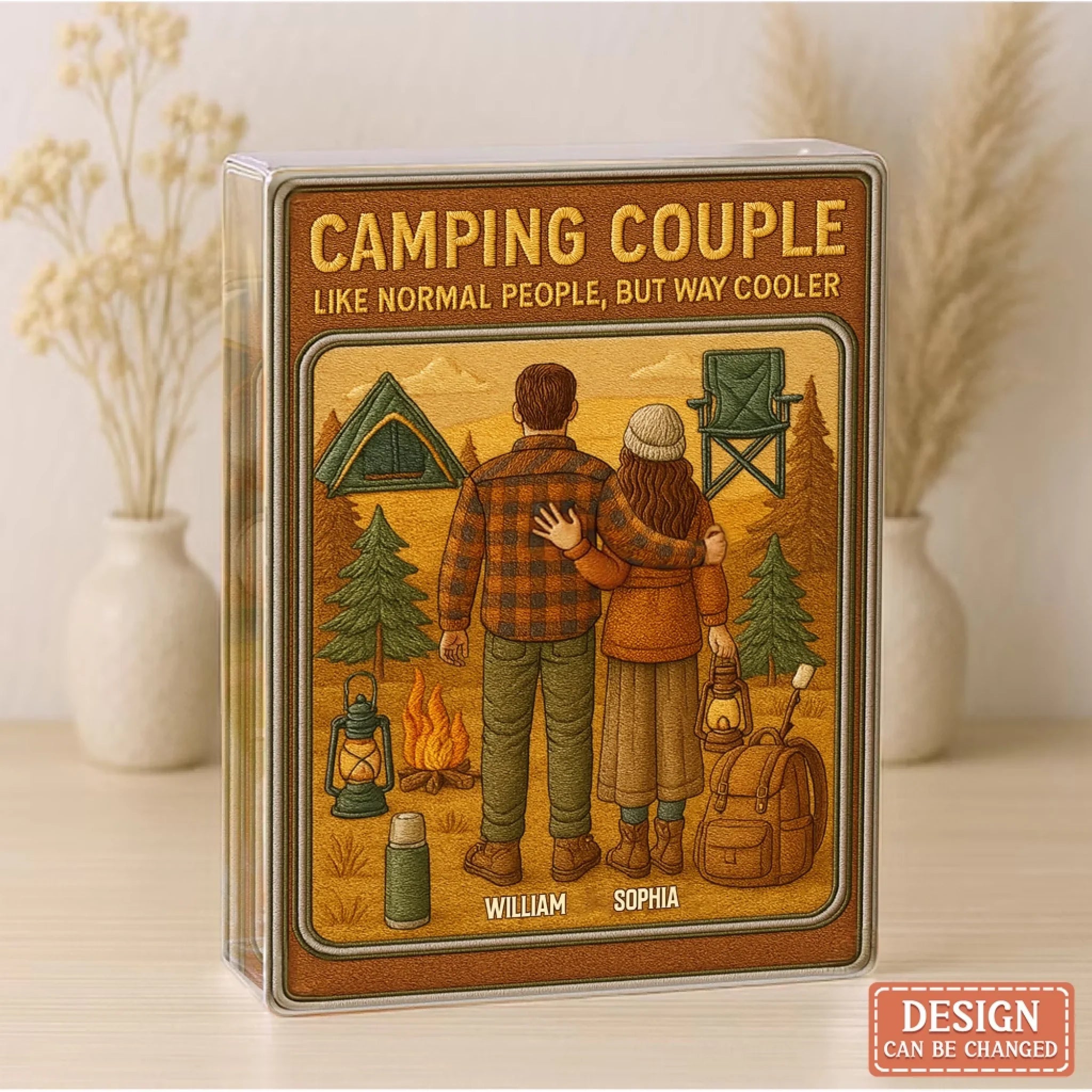 Personalized Toy Box Camping Couple Acrylic Plaque - Gift Idea For Couple/Camping Lover - Camping Couple Like A Normal Couple Except Way Cooler