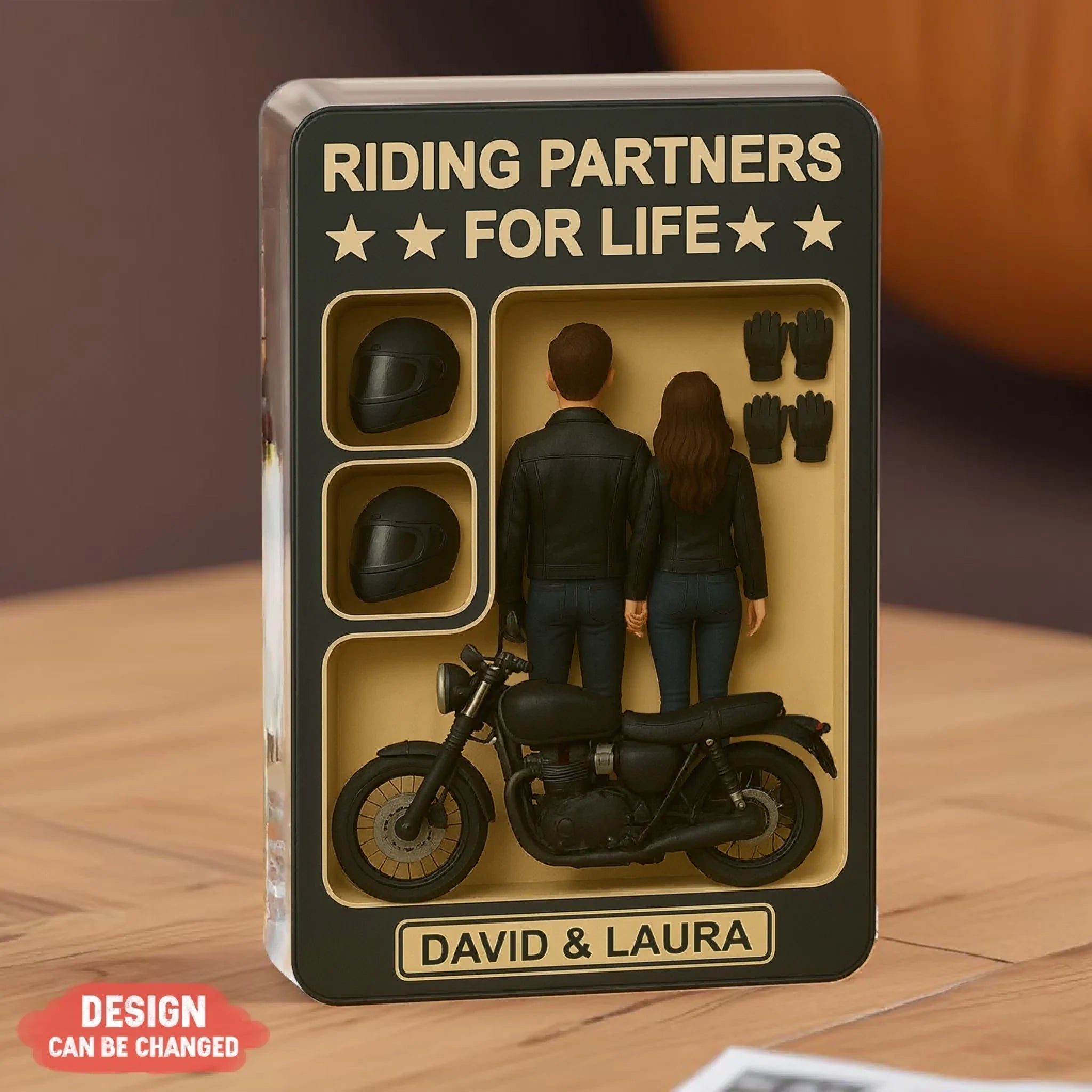 Custom Couple Riding Partner Acrylic Plaque - Riding Partners For Life - Gift Idea For Couple/ Parents/ Wedding/ Anniversary
