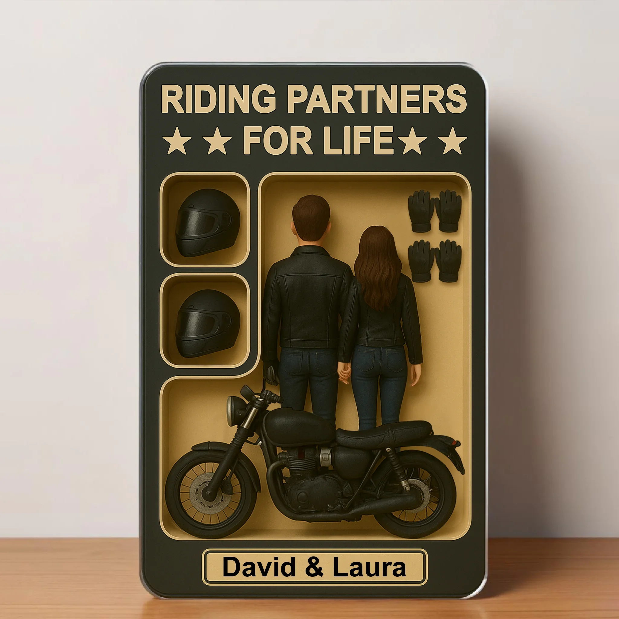Custom Couple Riding Partner Acrylic Plaque - Riding Partners For Life - Gift Idea For Couple/ Parents/ Wedding/ Anniversary