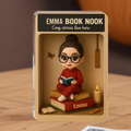 Personalized Reading Book Toy Box Acrylic Block - Gift Idea For Reading Lovers - Book Nook Cozy Stories Live Here
