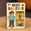 Personalized Private Dad Acrylic Block - Gift Idea For Father's Day - Up To 4 Kids - Best Dad Ever