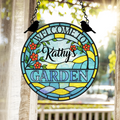 Personalized Welcome To Garden Acrylic Suncatcher - Summer Gift Idea