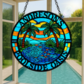 Custom Personalized Poolside Oasis Acrylic Suncatcher - Summer Gift Idea