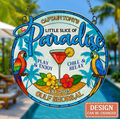 Custom Personalized Paradise Acrylic Suncatcher - Summer Gift Idea