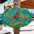 Personalized Tiki Bar Acrylic Suncatcher - Summer Gift Idea - Freaky At The Tiki