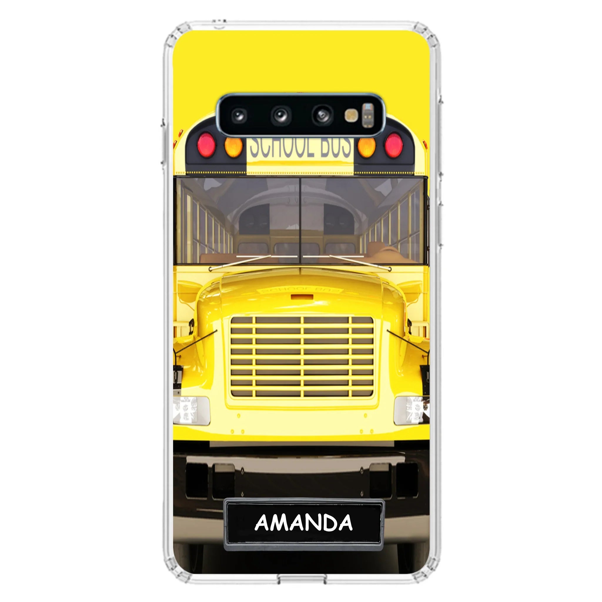 Personalized School Bus Phone Case - Gift Idea For School Bus Lovers - Case For iPhone, Samsung and Xiaomi
