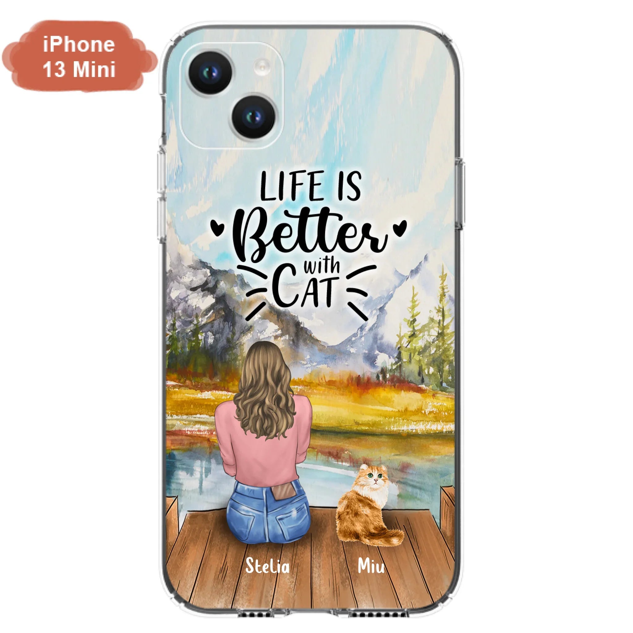 Custom Personalized Cat Mom Phone Case - Gifts For Cat Lovers With Upto 4 Cats - You Had Me At Meow - Case For iPhone, Samsung And Xiaomi