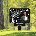 Personalized Planted In Loving Memory Metal Sign - Memorial Gift Idea - Upload Photo