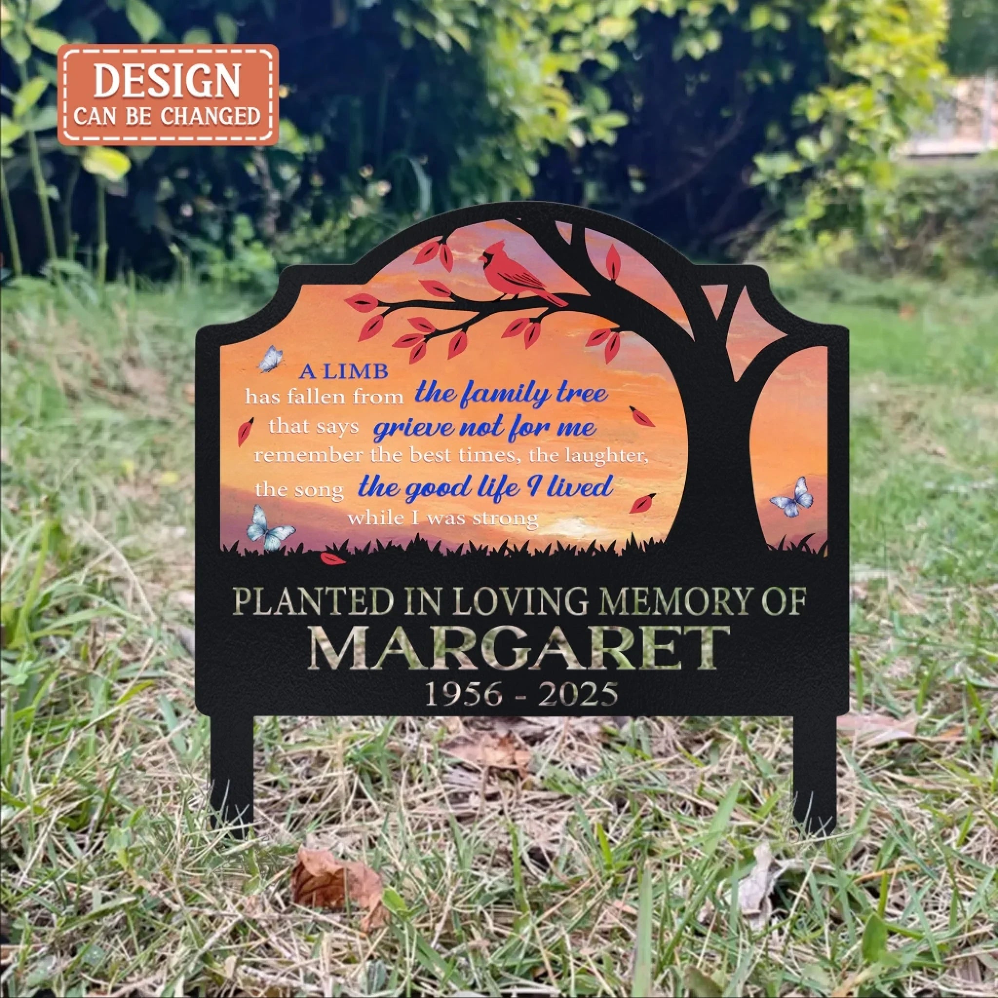 Personalized A Lime Has Fallen From The Family Tree Metal Sign - Memorial Gift Idea