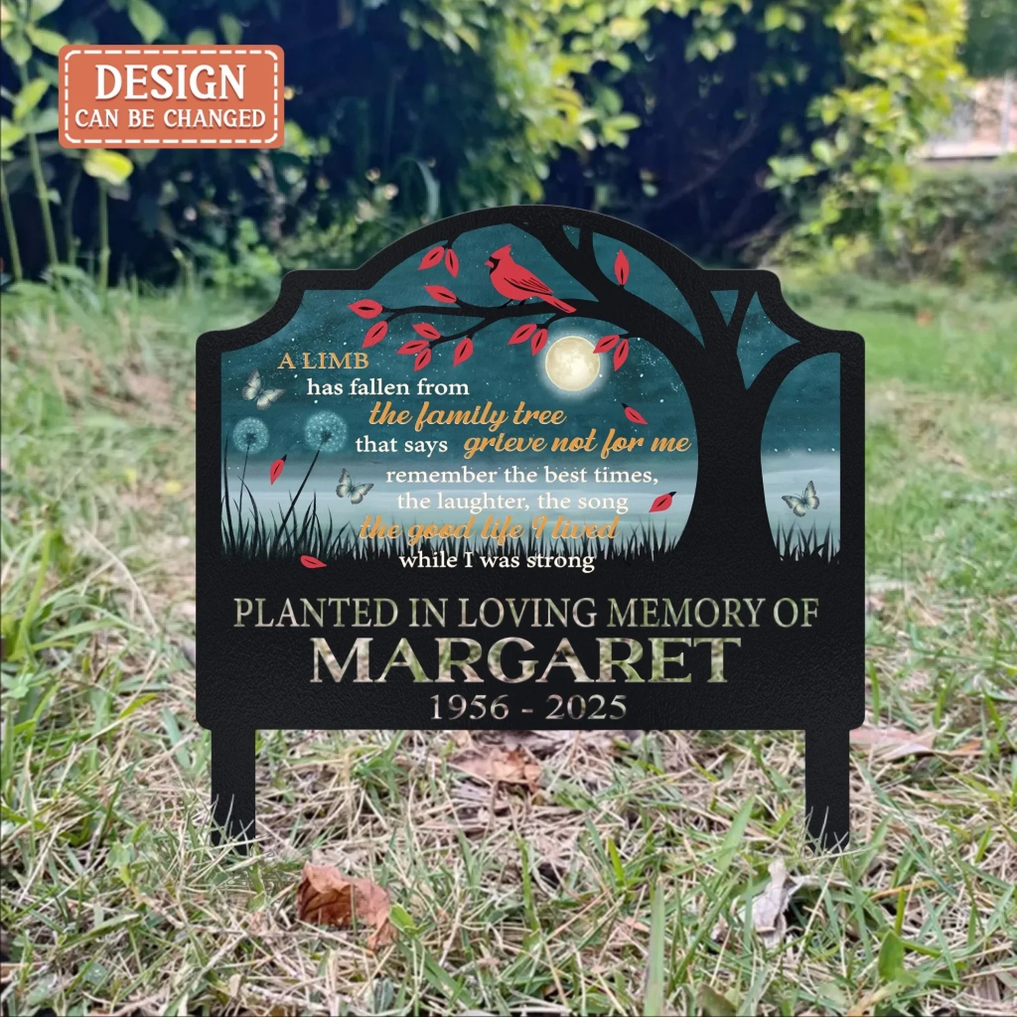 Personalized A Lime Has Fallen From The Family Tree Metal Sign - Memorial Gift Idea
