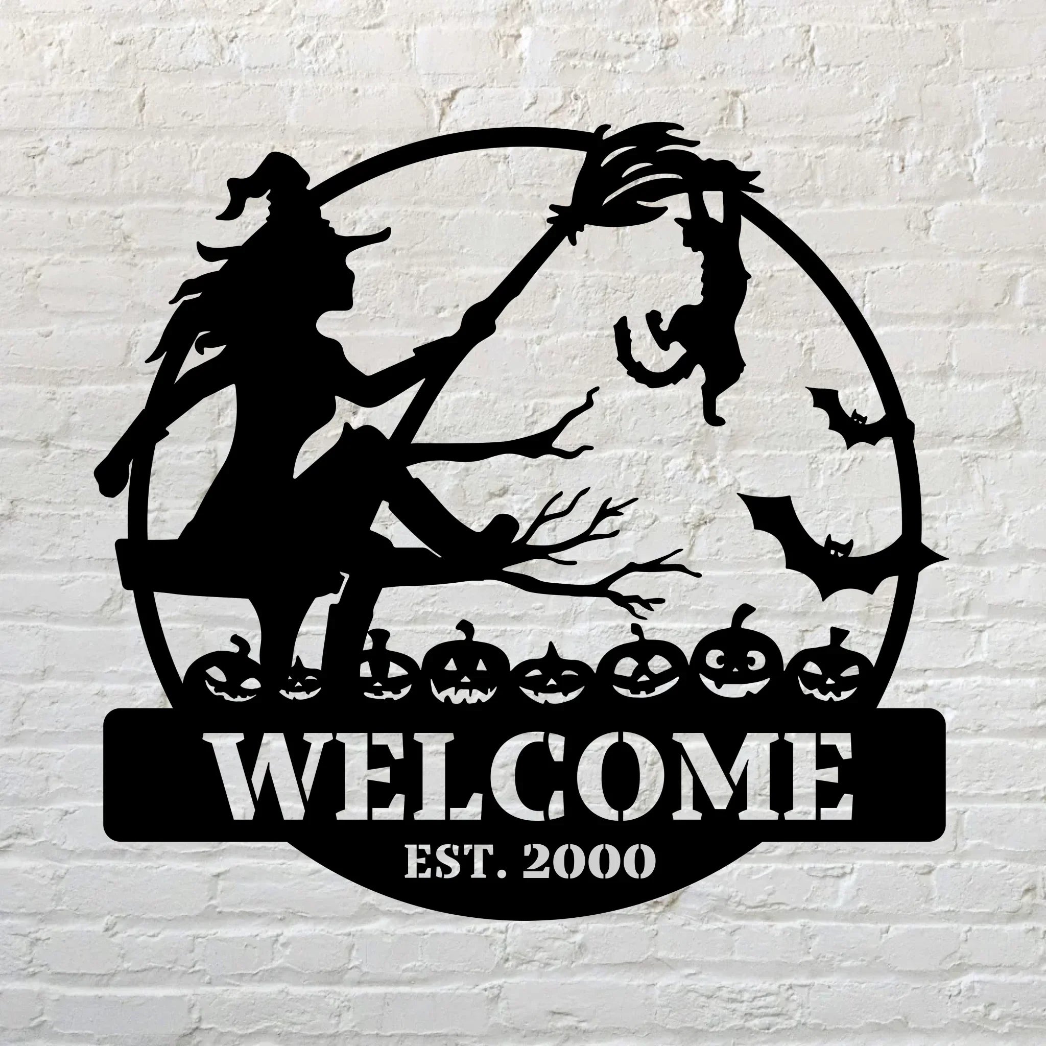 Custom Personalized Witch Metal Sign - Gift Idea For Friend/ Sister