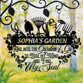 Personalized Garden Black Metal Sign - Gift Idea For Mom/Grandma/Sister/Garden Lover - And Into The Garden I Go To Lose My Mind And Find My Soul