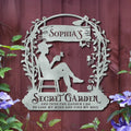 Personalized Secret Garden Metal Sign - Gift Idea For Garden Lovers - And Into The Garden I Go To Lose My Mind And Find My Soul