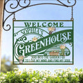 Personalized Welcome Greenhouse Metal Sign - Gift Idea For Garden Lover - And Into The Garden I Go To Lose My Mind And Find My Soul
