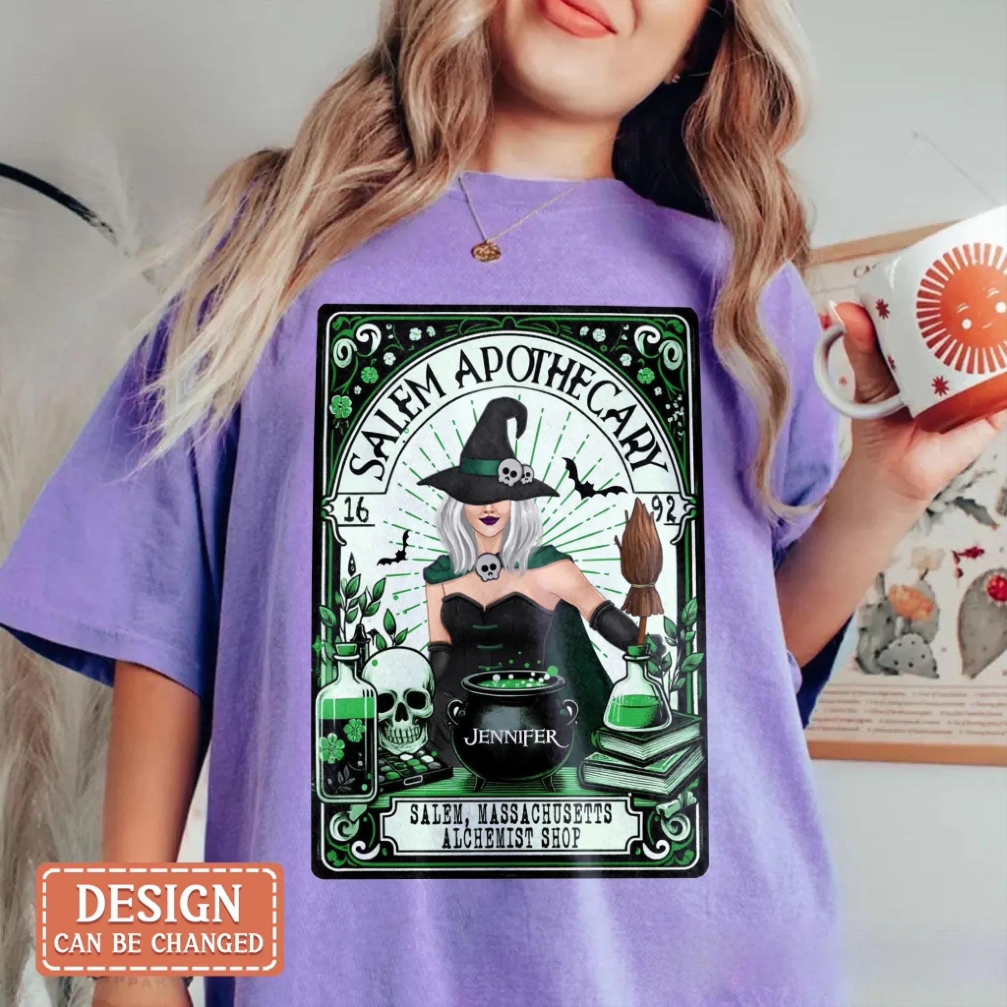 Custom Personalized Salem Apothecary AOP T-shirt - Gift Idea For Witch Lover