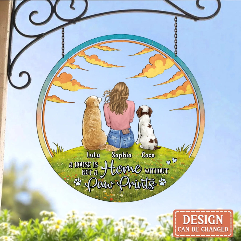 Personalized Dog Mom Metal Sign - Gift Idea For Dog Lover - Life Is Better With Dogs