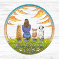 Personalized Dog Mom Metal Sign - Gift Idea For Dog Lover - Life Is Better With Dogs