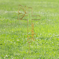 Personalized Memorial Cross Line Art Metal Sign - Memorial Gift Idea