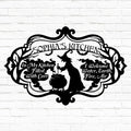 Personalized Witch Kitchen Metal Sign - Gift Idea For Witch Lover - In My Kitchen Filled With Care