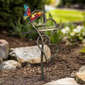 Custom Personalized Two Heart Memorial Stake - Memorial Metal Sign Gift Idea