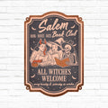 Salem Book Club Metal Sign - Gift Idea For Book Lover - All Witches Welcome