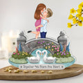 Personalized Couple Acrylic Plaque - Gift For Couple/Husband And Wife - Together We Share One Heart