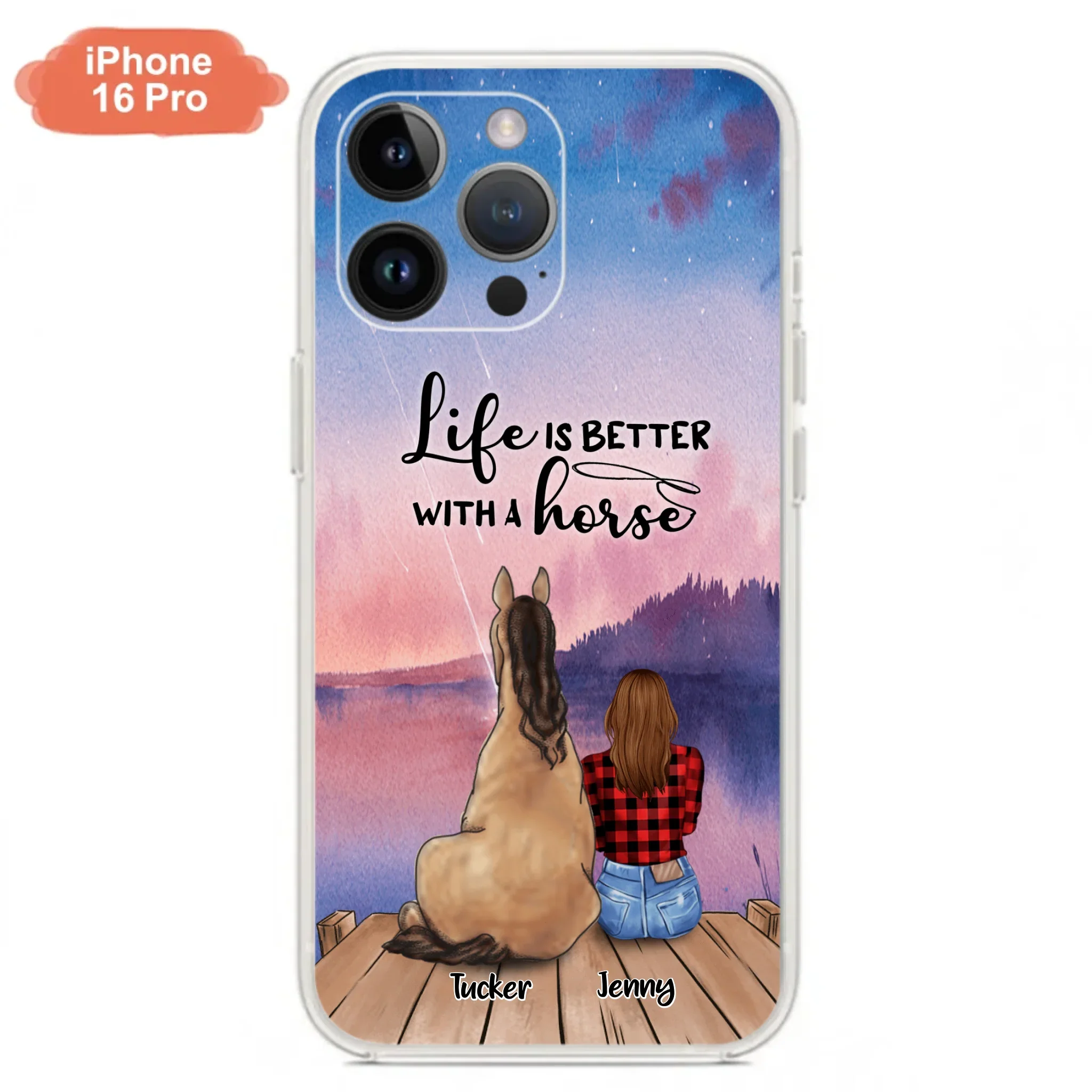 Personalized Horse/Dog Mom Phone Case - Upto 2 Horses and 3 Dogs - 9AGKN2