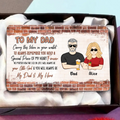 Custom Personalized To My Dad Aluminum Wallet Card - Gift Idea For Father's Day From Daughter - My Dad My Hero