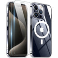 Entronix Bundle Compatible with iPhone 15 - [Magnetic] Clear Case & 2 Clear Screen Protectors