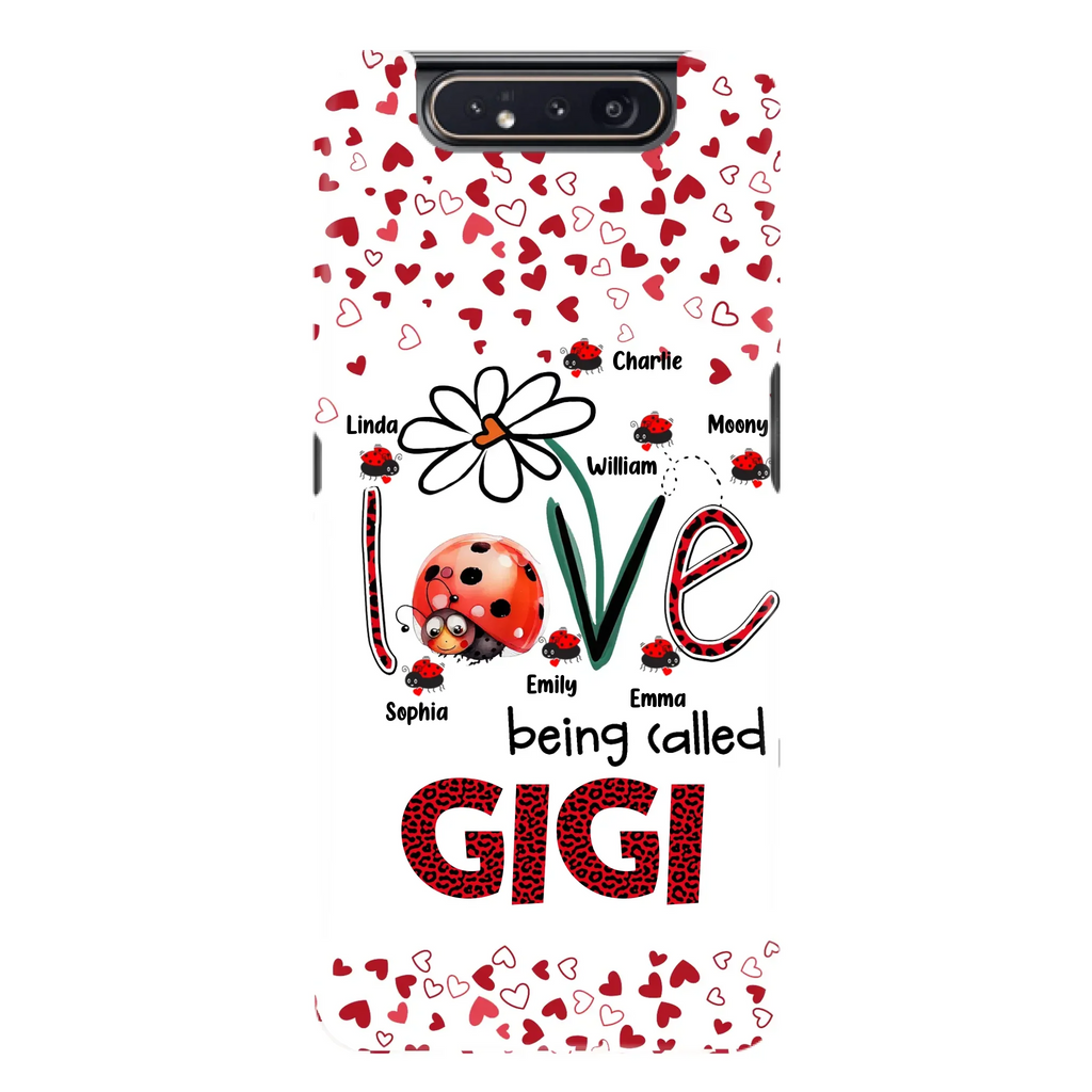 Custom Personalized Grandma Phone Case - Gift Idea For Grandma - Upto 7 Kids - Love Being Called Gigi - Cases For iPhone/Samsung
