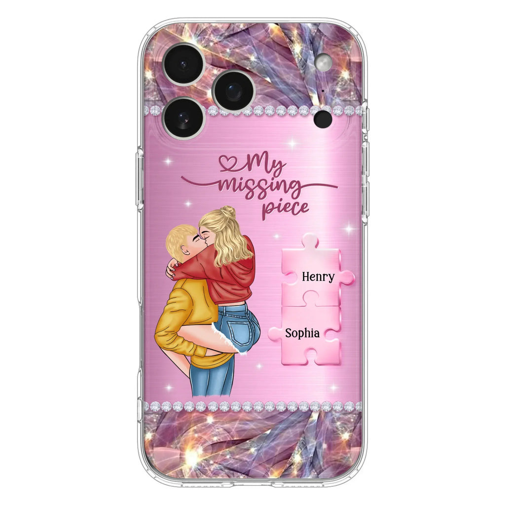 Custom Personalized Couple iPhone/ Samsung Phone Case - Gift Idea For Couple/ Christmas - My Missing Piece