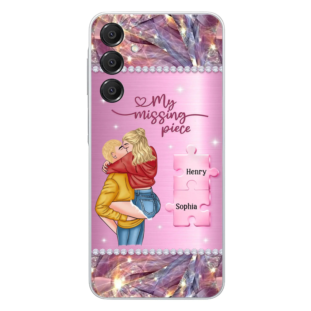 Custom Personalized Couple iPhone/ Samsung Phone Case - Gift Idea For Couple/ Christmas - My Missing Piece