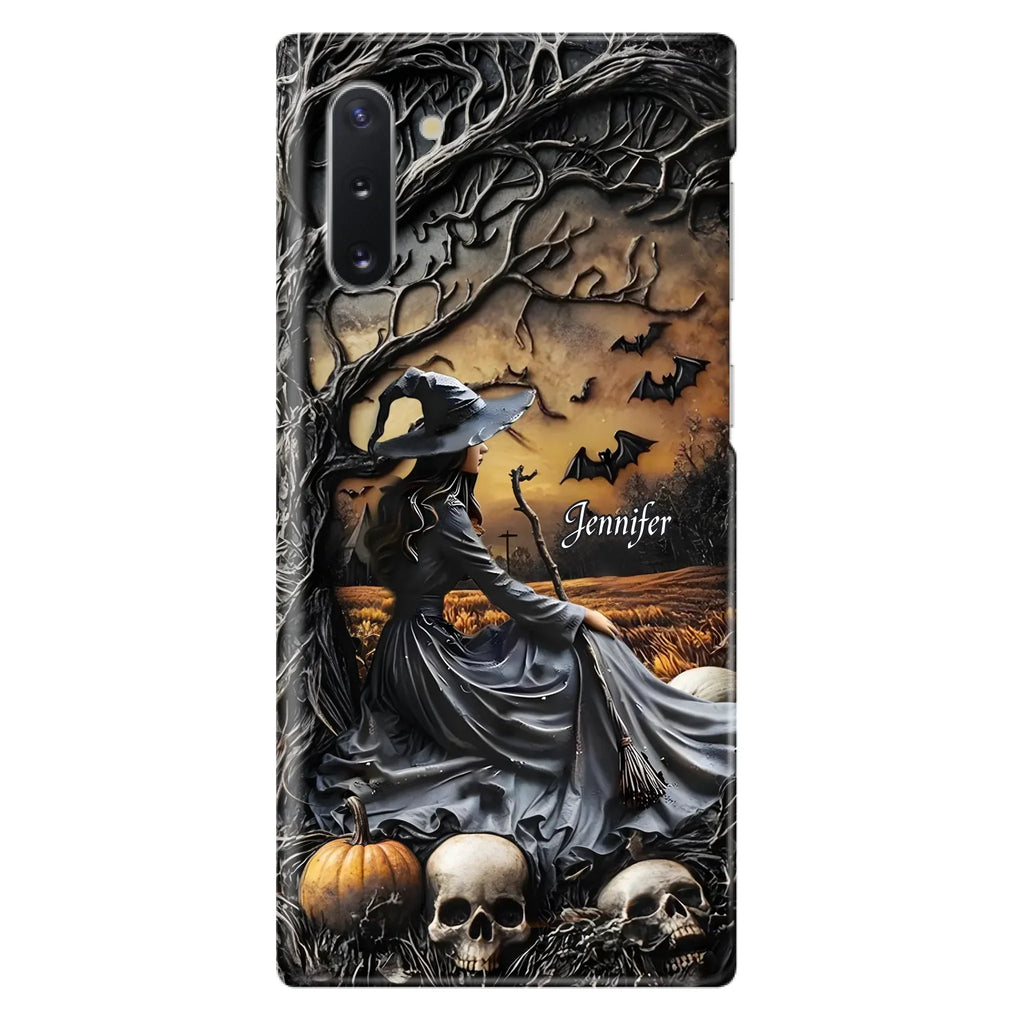 Custom Personalized Witch Phone Case For iPhone/ Samsung- Halloween/ Birthday Gift Idea For Yourself, Women, Witch Lovers