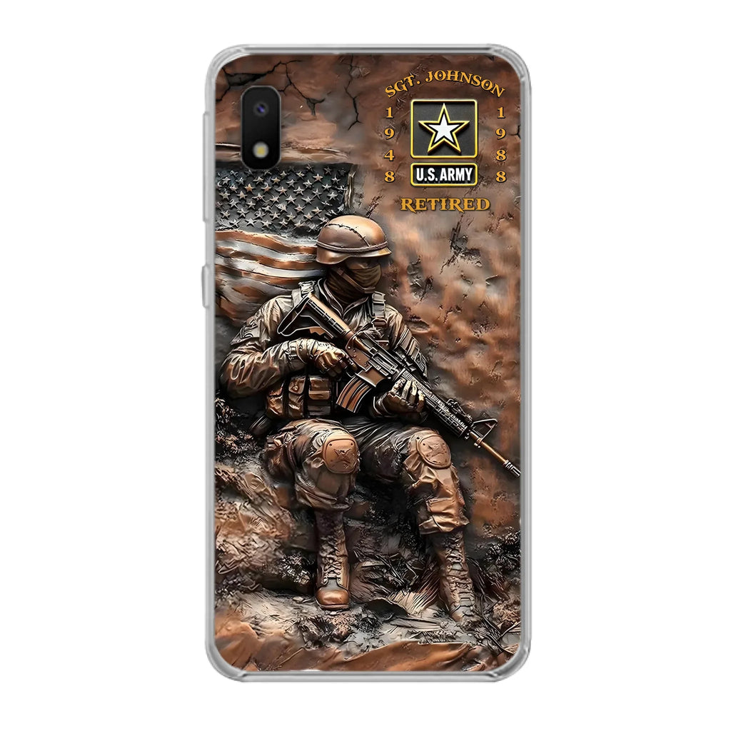 Custom Personalized Veteran Phone Case - Retired Gift Idea For Veteran - Case For iPhone/ Samsung