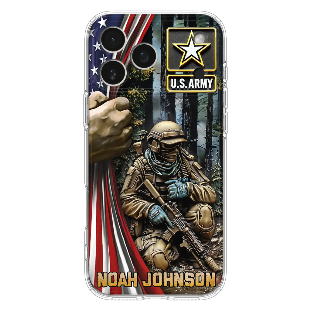 Custom Personalized Veteran Phone Case For iPhone/ Samsung - Veteran Gift Idea - Custom Name