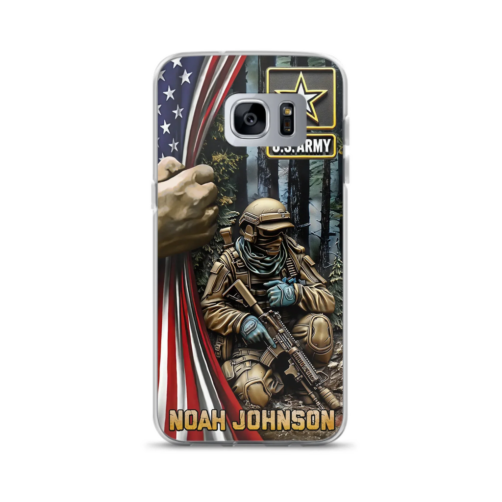 Custom Personalized Veteran Phone Case For iPhone/ Samsung - Veteran Gift Idea - Custom Name