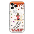 Custom Personalized Memorial Dog Phone Case - Memorial Gift Idea For Dog/Cat Lover - Case For iPhone/ Samsung - You Left Paw Prints On My Heart
