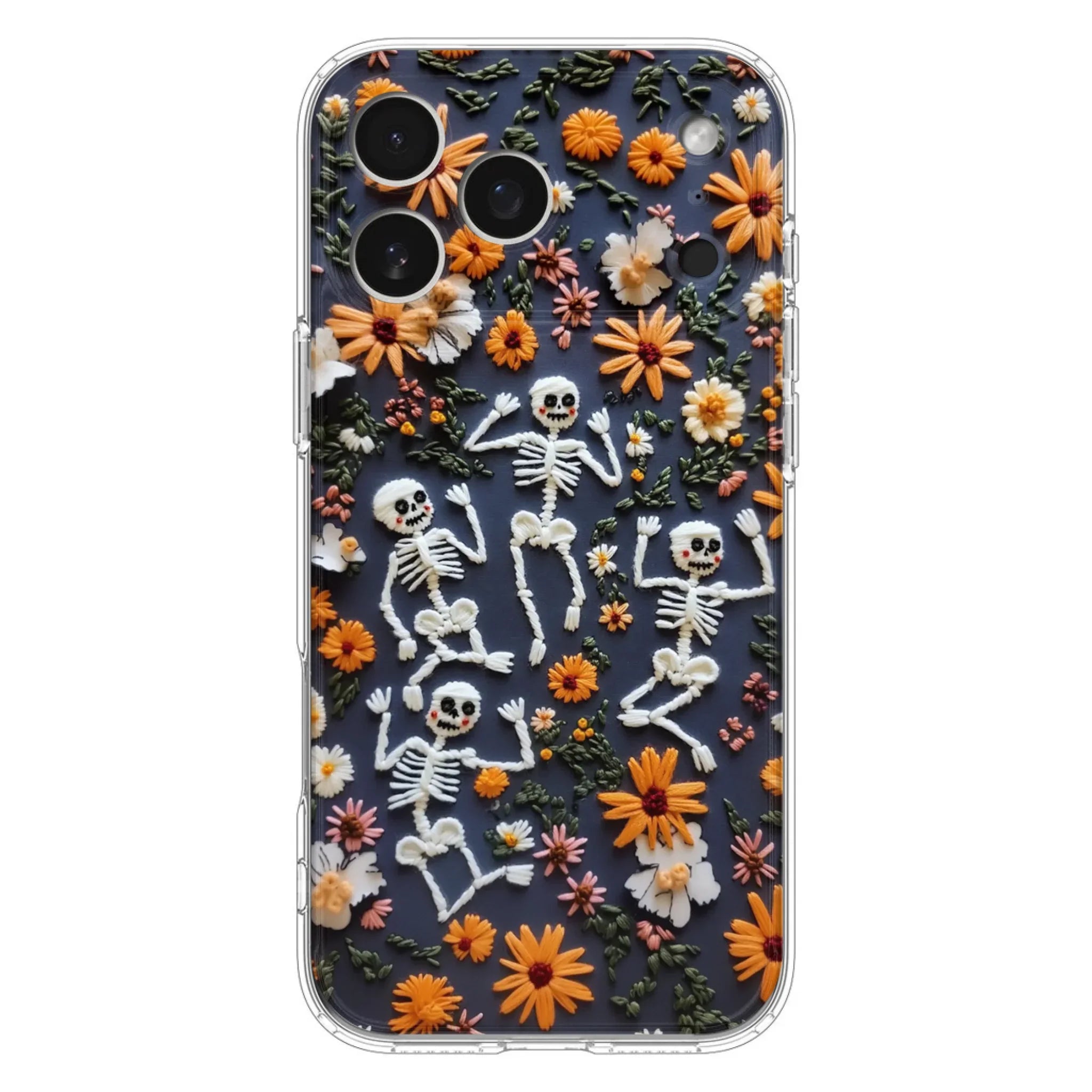 Custom Personalized 3D Skeleton Phone Case - Halloween Gift Idea - Case For iPhone/ Samsung
