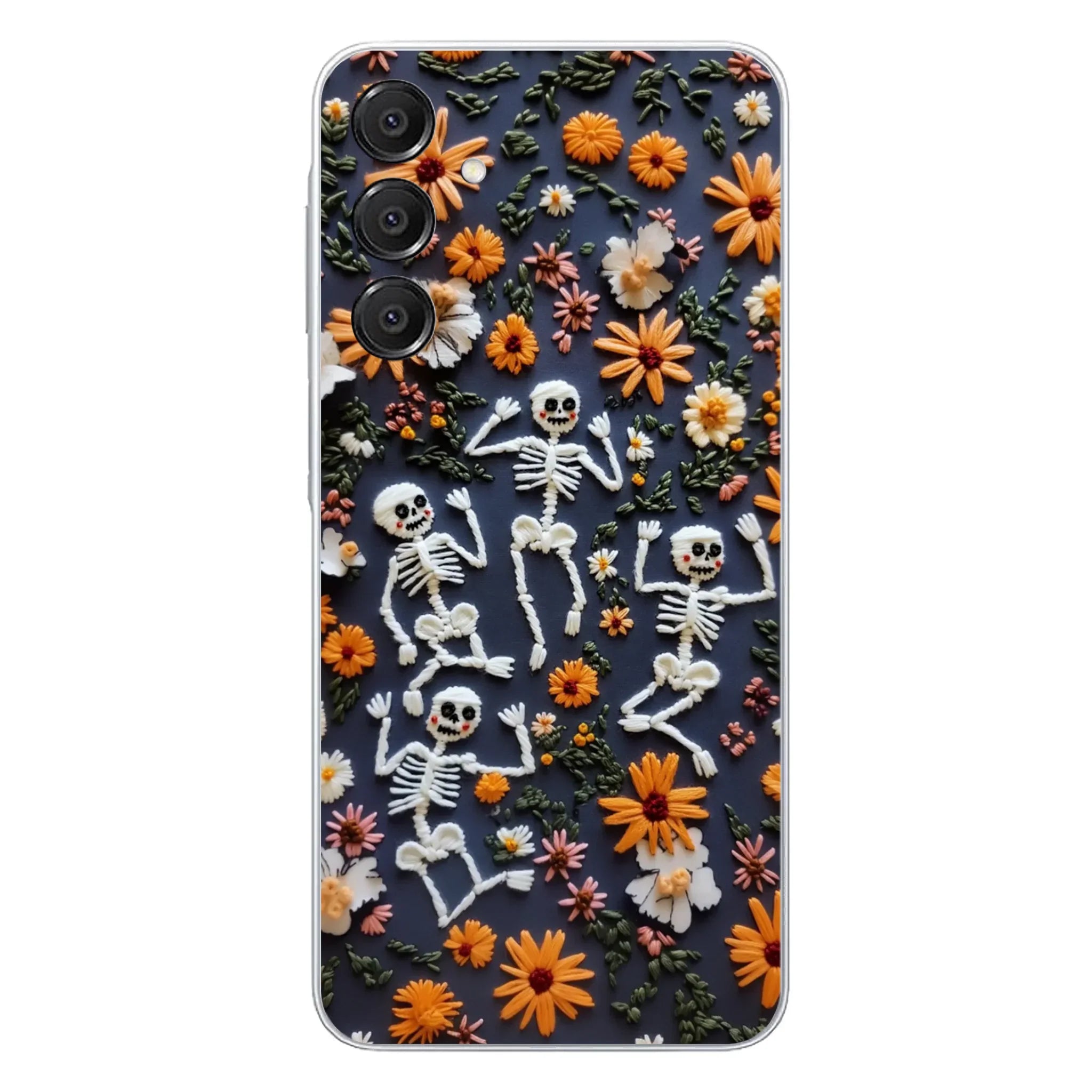 Custom Personalized 3D Skeleton Phone Case - Halloween Gift Idea - Case For iPhone/ Samsung