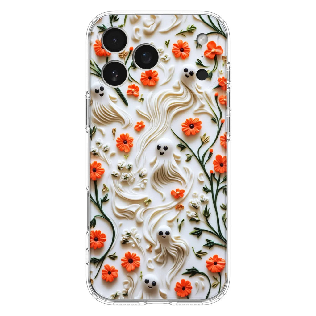 Custom Personalized 3D Clay Boo Phone Case - Halloween Gift Idea - Case For iPhone/ Samsung
