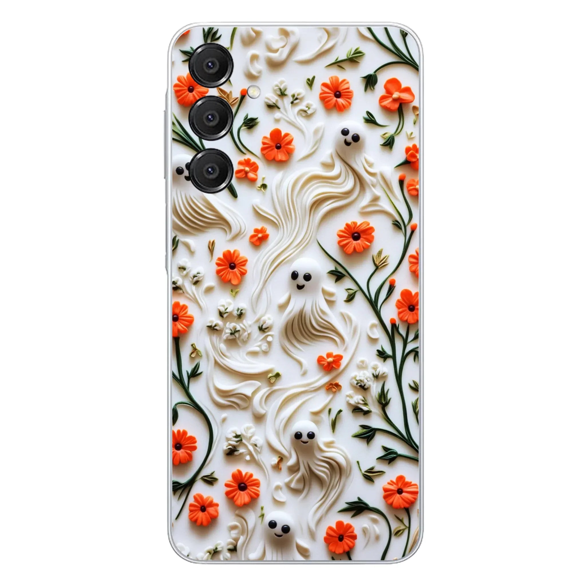 Custom Personalized 3D Clay Boo Phone Case - Halloween Gift Idea - Case For iPhone/ Samsung