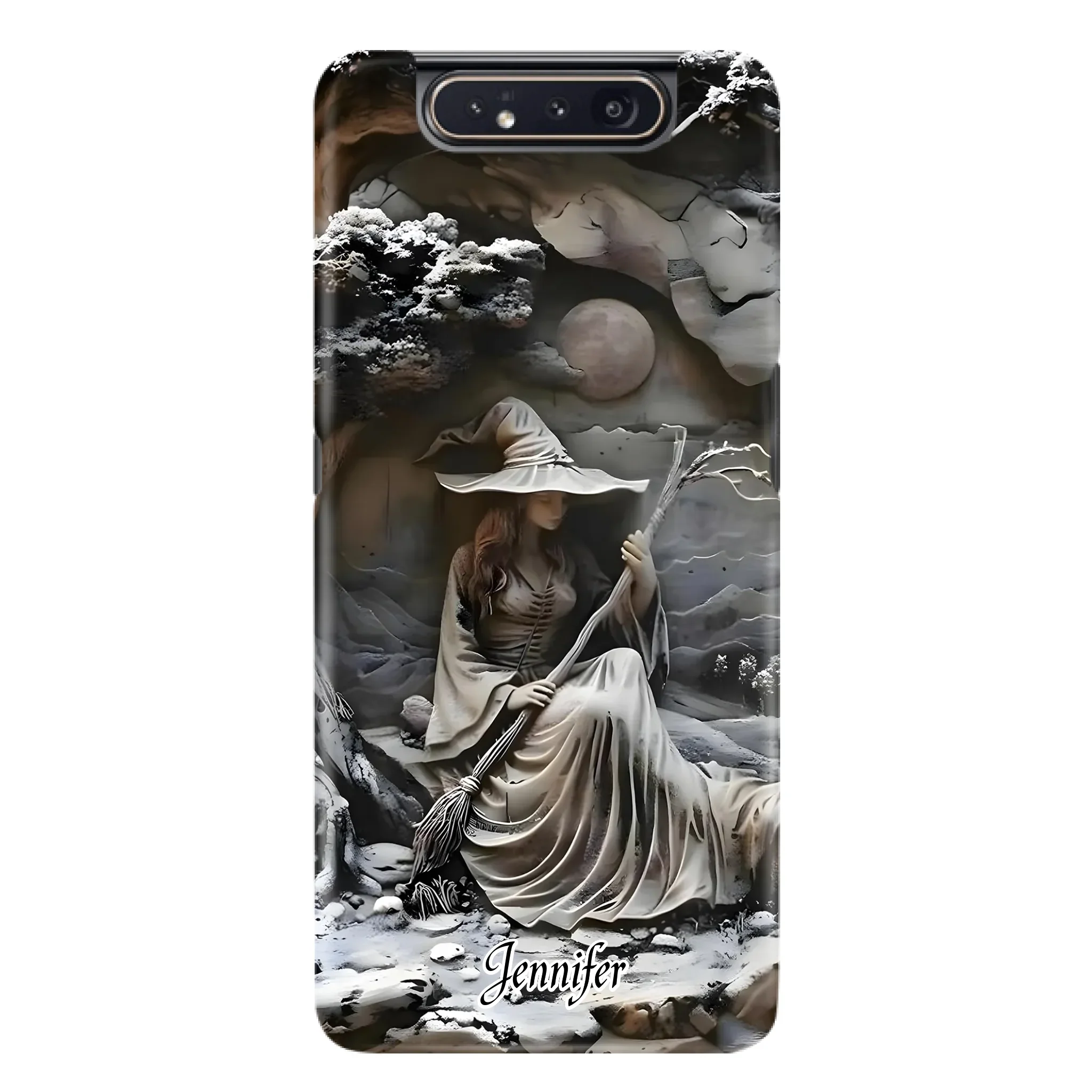 Custom Personalized Witch Phone Case - Halloween/ Birthday Gift Idea For Yourself, Witch Lovers - Case For iPhone/ Samsung