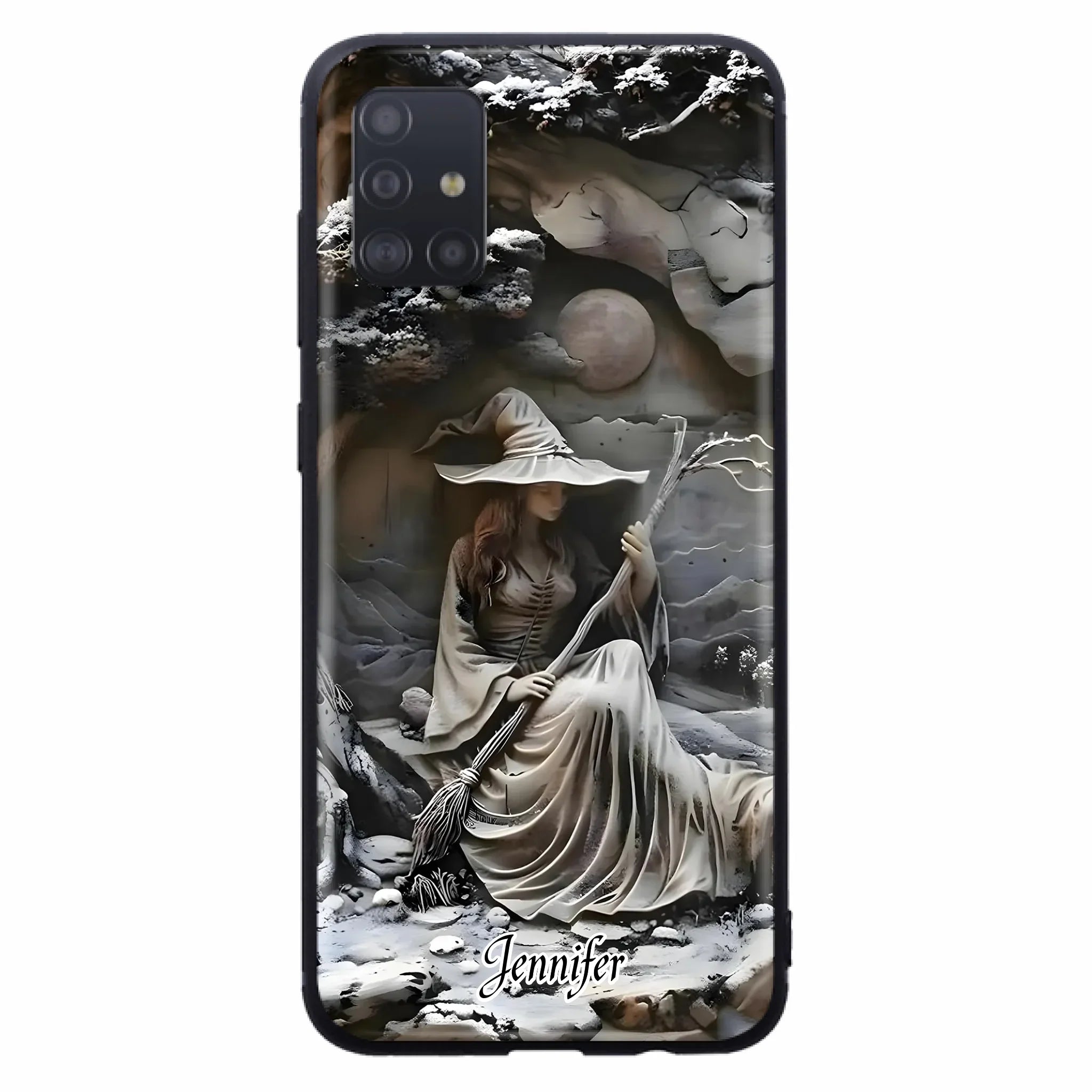 Custom Personalized Witch Phone Case - Halloween/ Birthday Gift Idea For Yourself, Witch Lovers - Case For iPhone/ Samsung