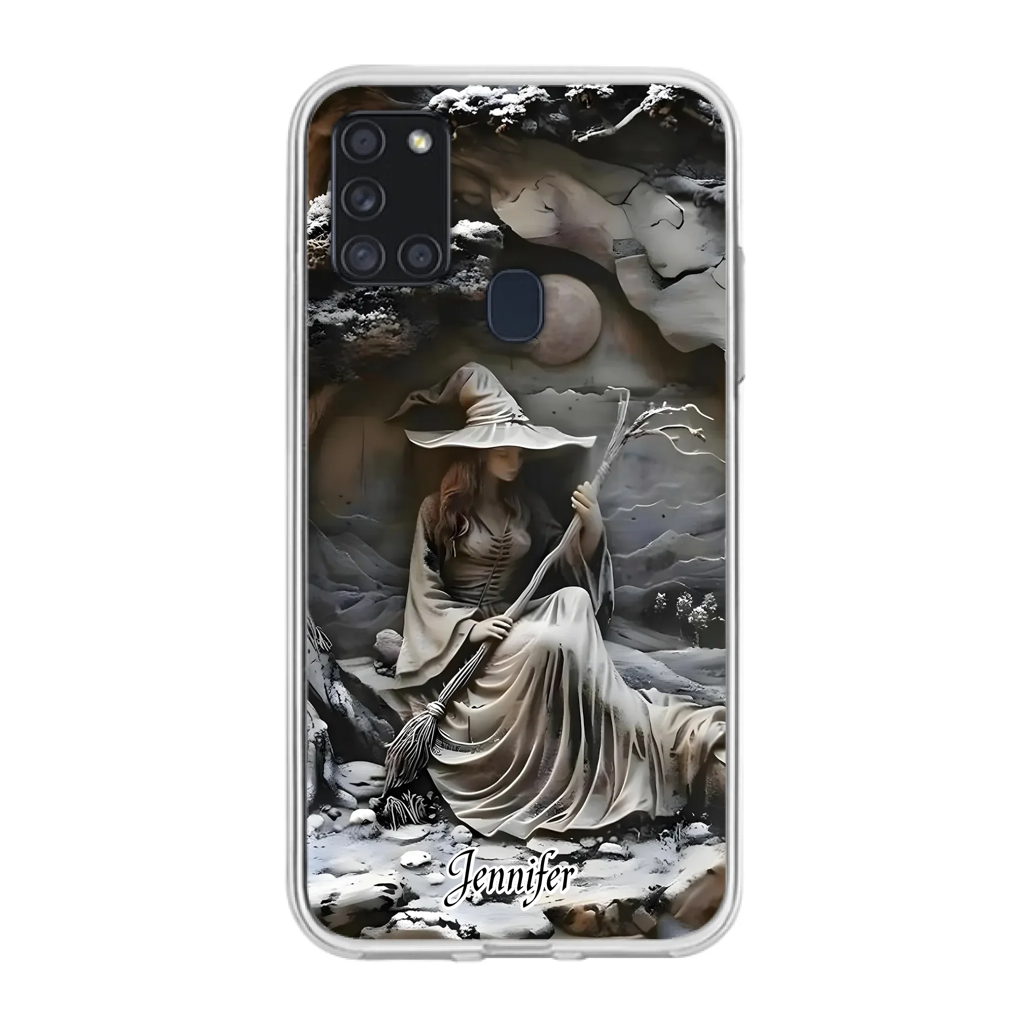 Custom Personalized Witch Phone Case - Halloween/ Birthday Gift Idea For Yourself, Witch Lovers - Case For iPhone/ Samsung