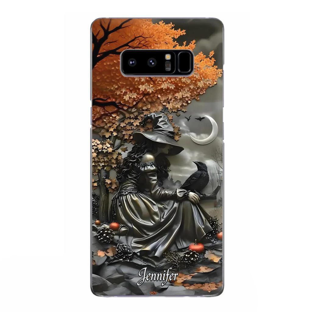 Custom Personalized Witch Phone Case - Halloween/ Birthday Gift Idea For Yourself, Women, Witch Lovers - Case For iPhone/ Samsung