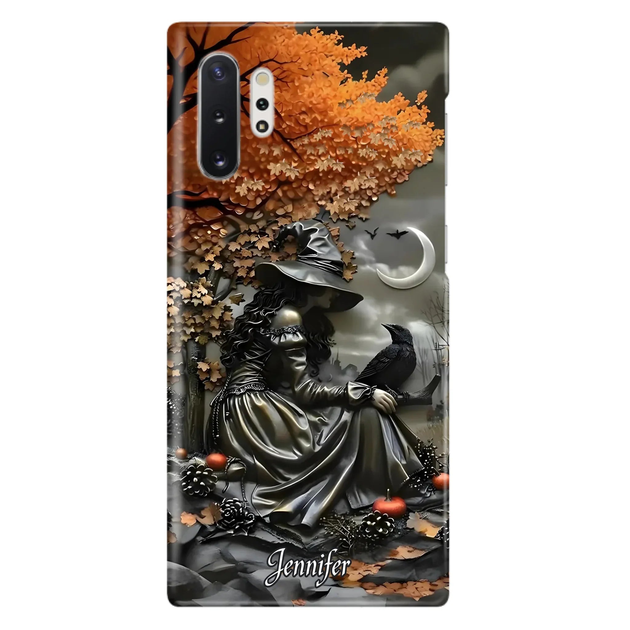 Custom Personalized Witch Phone Case - Halloween/ Birthday Gift Idea For Yourself, Women, Witch Lovers - Case For iPhone/ Samsung