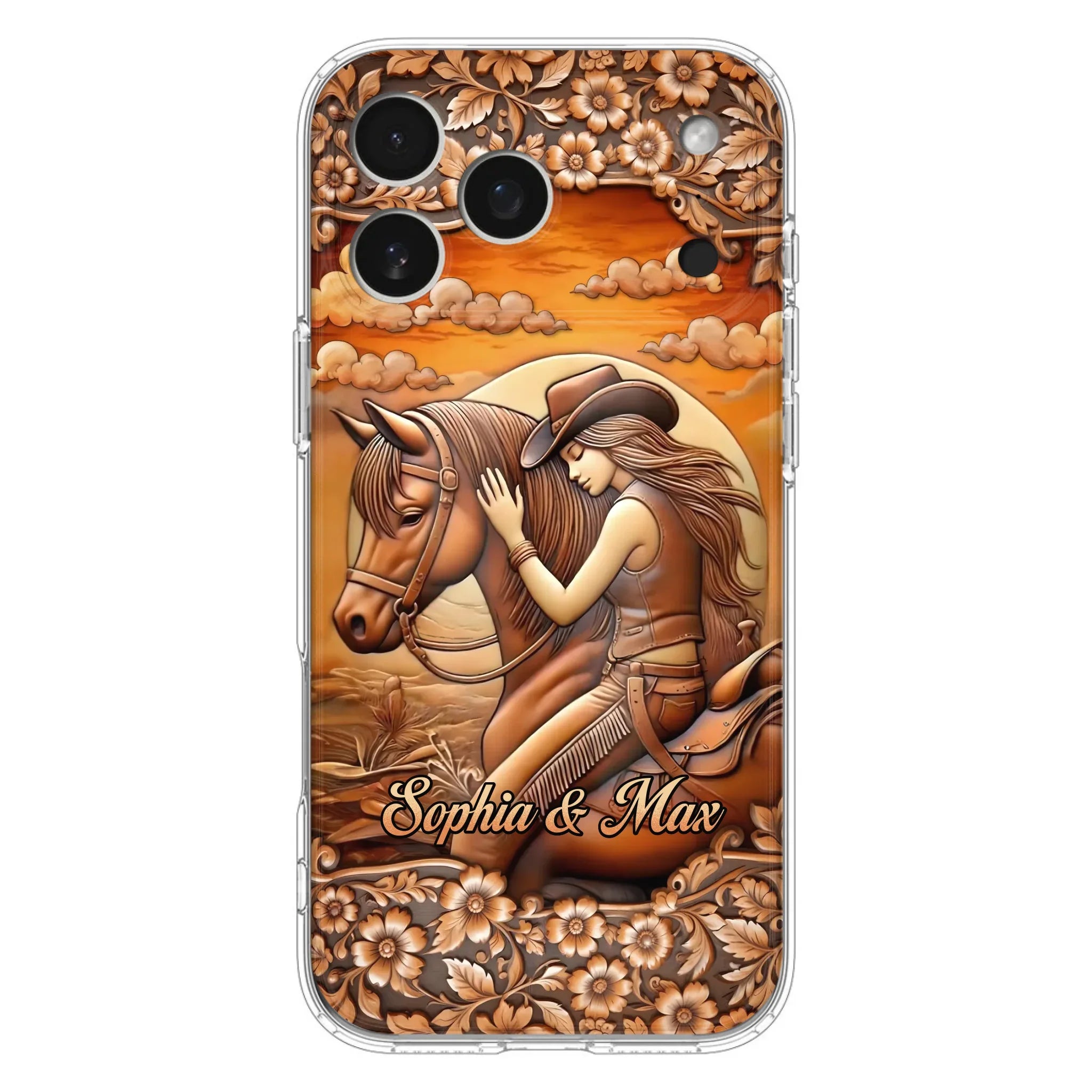 Custom Personalized Horse Girl Phone Case - Gift Idea For Horse Lover - Case For iPhone/ Samsung