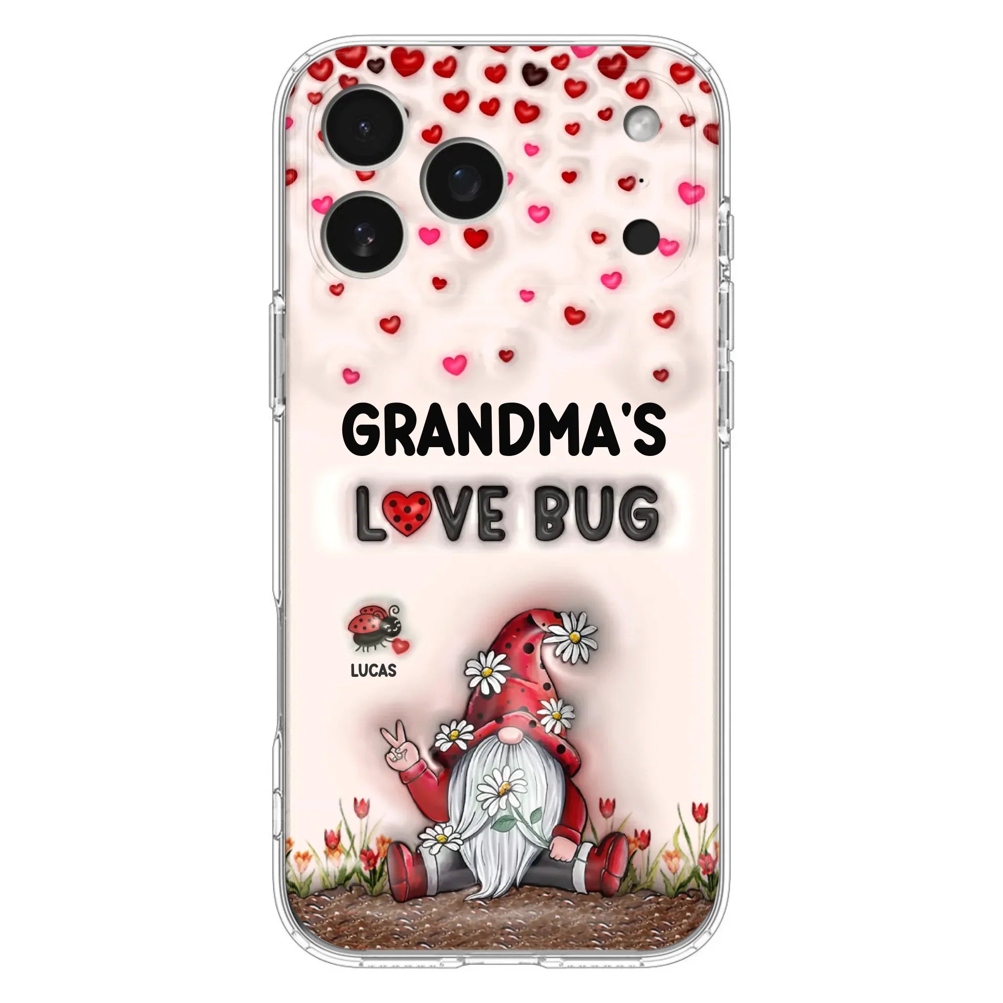 Custom Personalized Grandma's Love Bugs Phone Case - Upto 12 Kids - Mother's Day Gift Idea for Grandma/ Mom - Case for iPhone/ Samsung